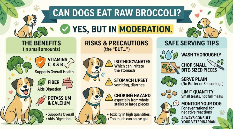 Can Dogs Eat Broccoli Raw or Cooked