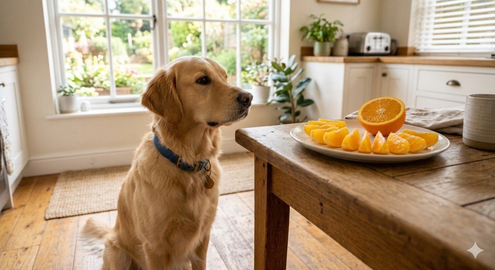 are oranges safe for dogs