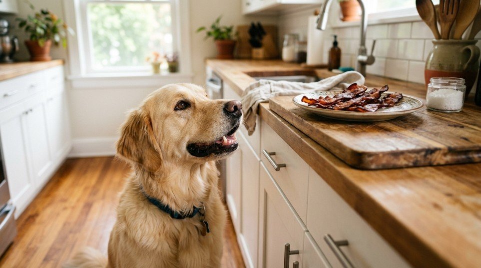 is bacon bad for dogs