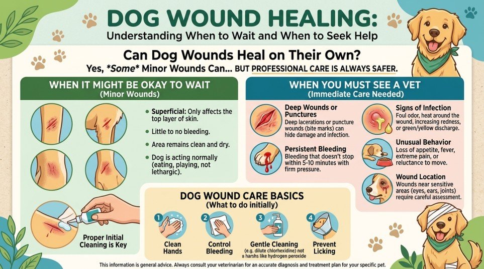 Can Dog Wounds Heal on Their Own