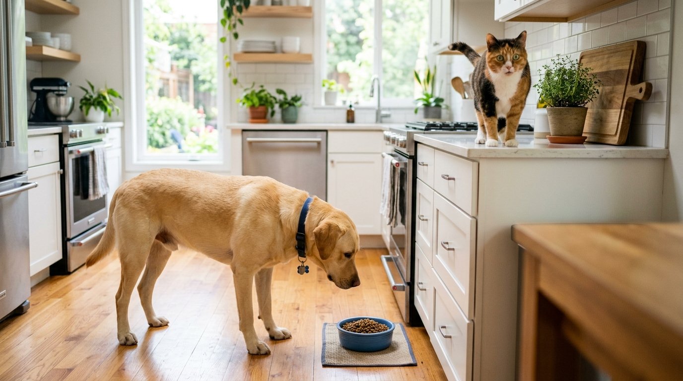 can dogs eat cat food