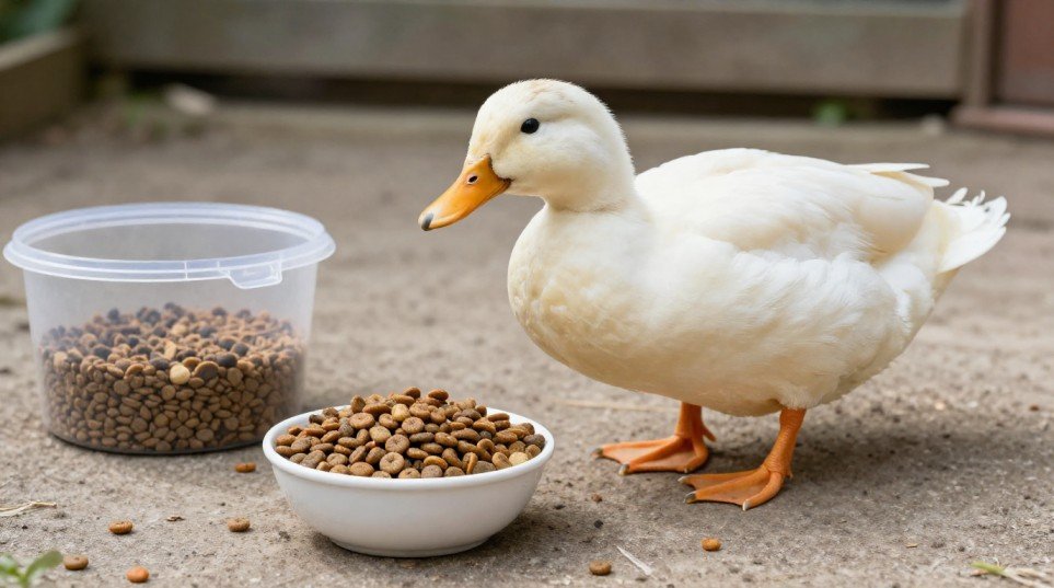 can ducks eat dog food
