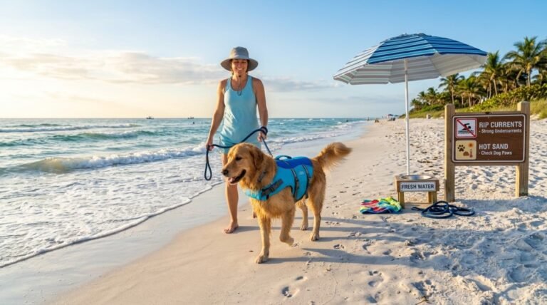 Florida beach hazards for pets