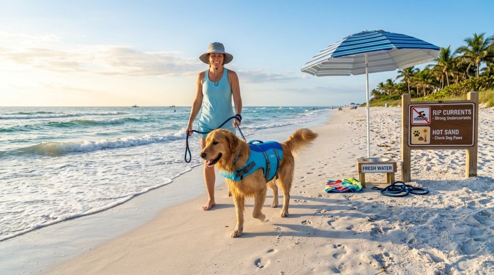 Florida beach hazards for pets