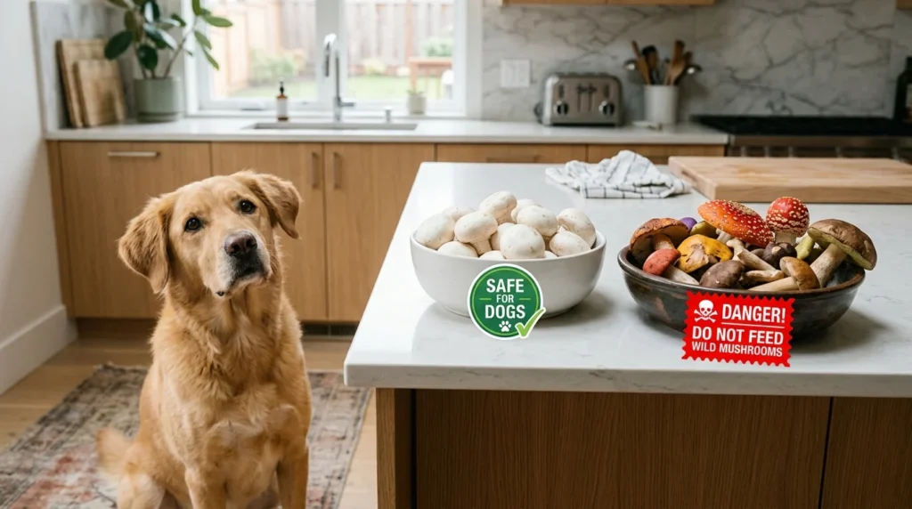 can dogs eat mushrooms