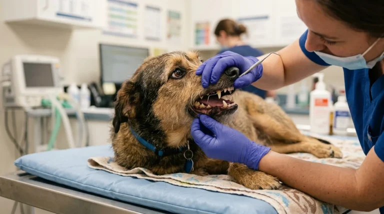 dog grinding teeth