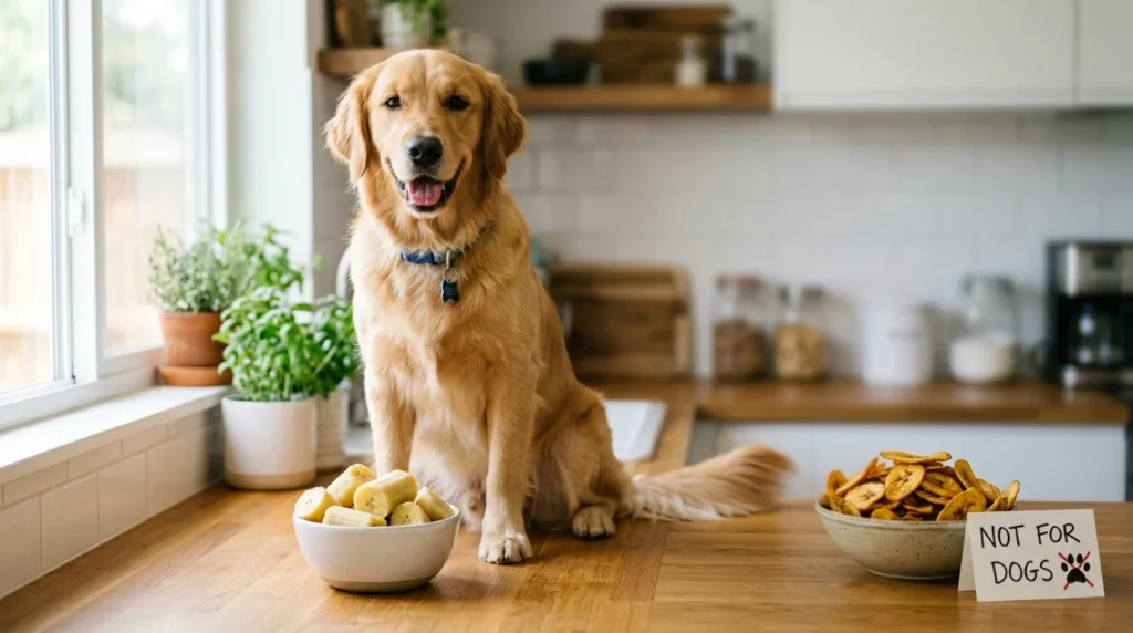 can dogs eat plantains